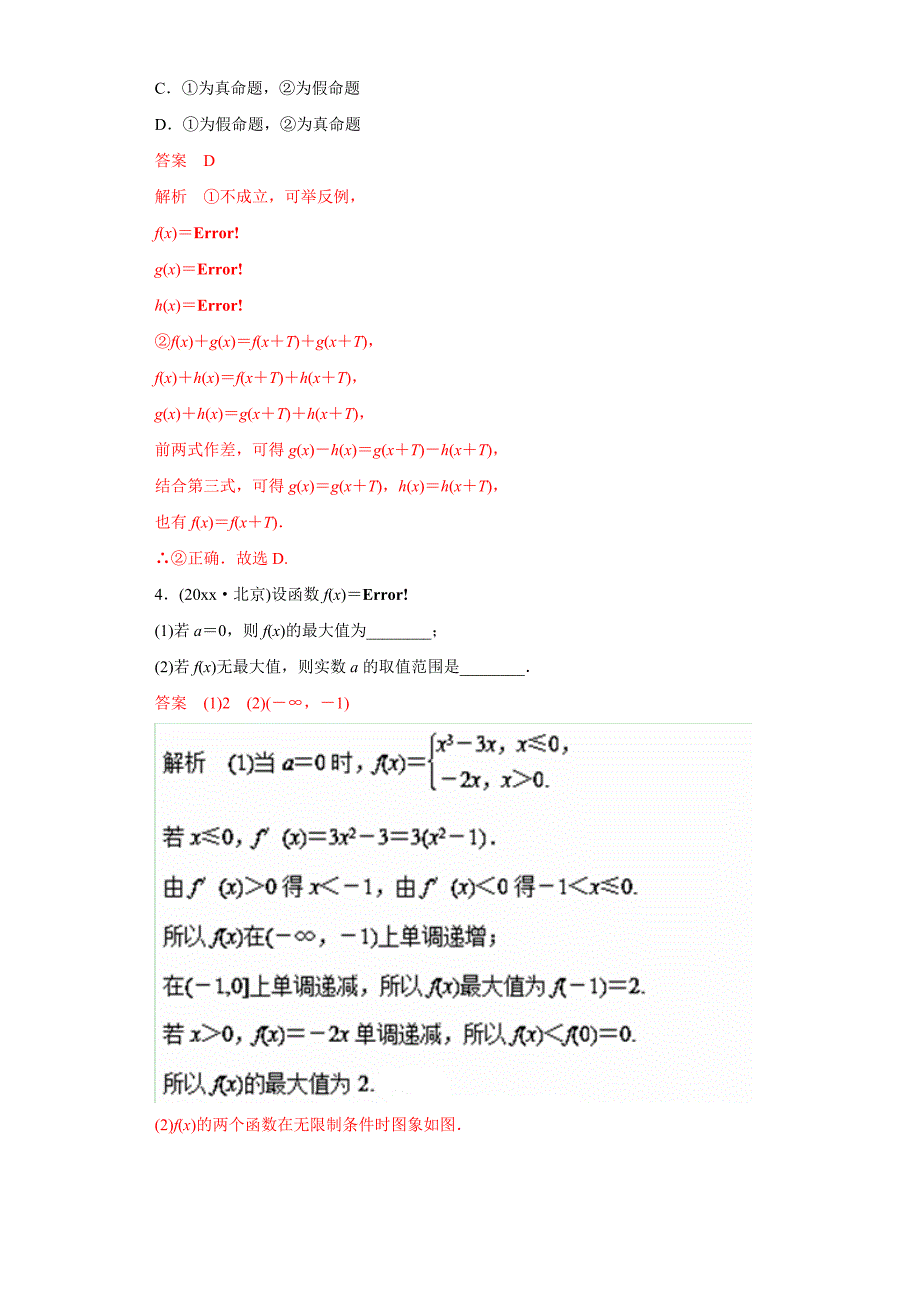 高考数学文黄金易错点：专题03函数的图像与性质含答案_第2页