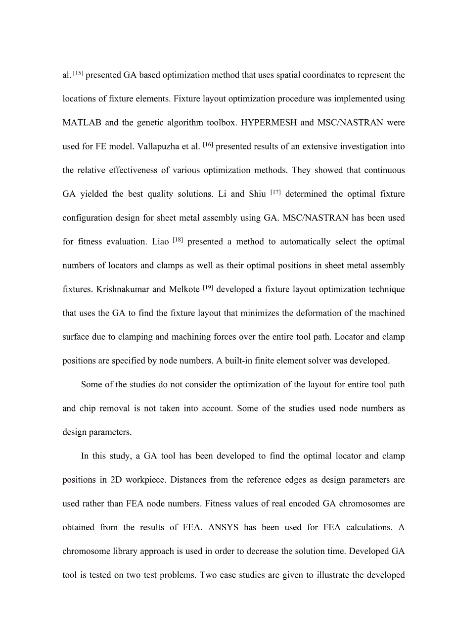 采用遗传算法优化加工夹具定位和加紧位置外文文献翻译@工装夹具类外文翻译@中英文版翻译_第4页