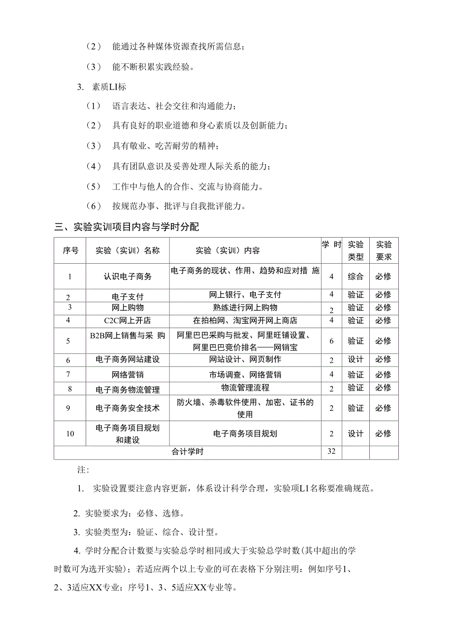 电子商务实务课程实验实训指导书_第3页