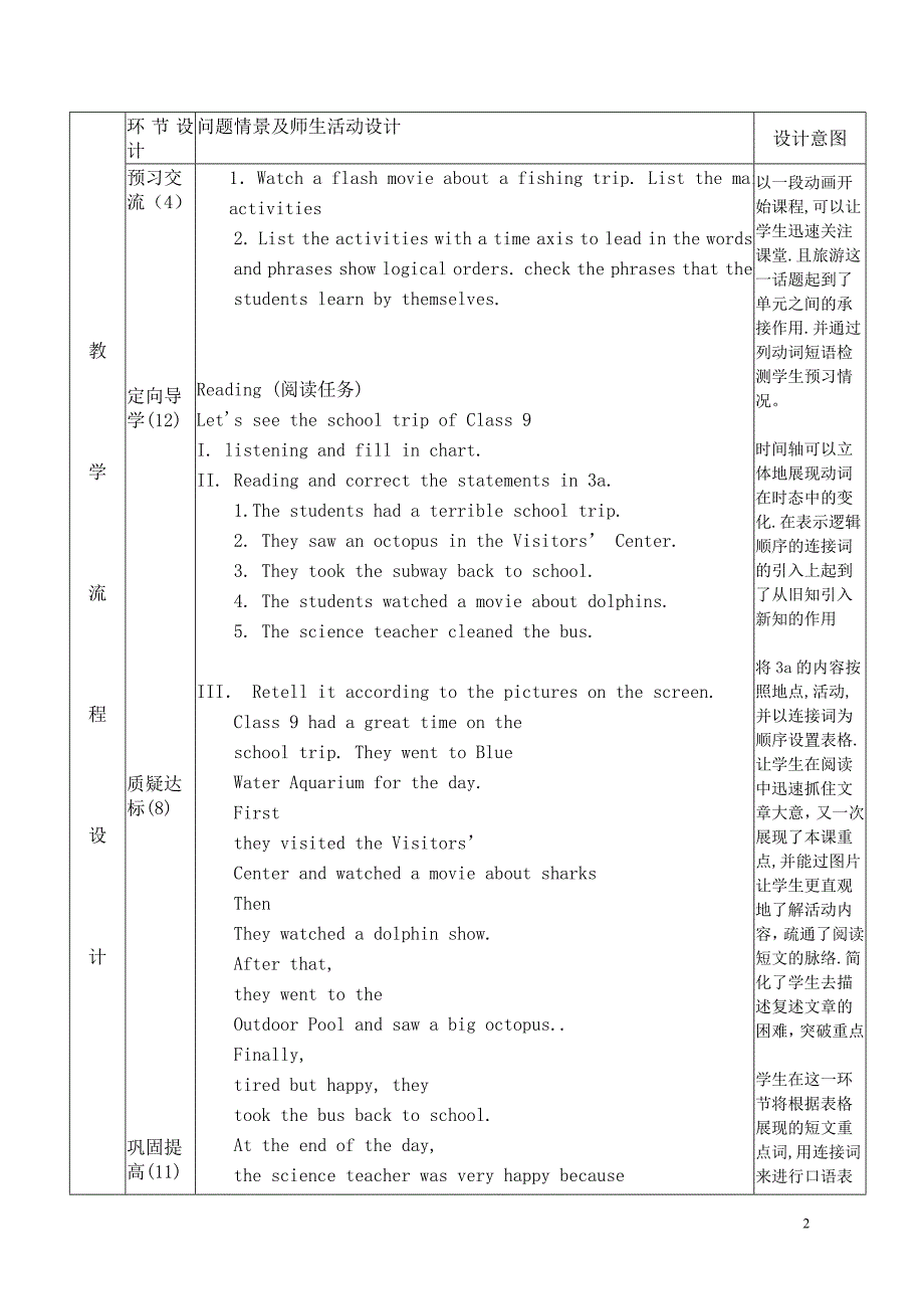 八年级unit8-1教学设计(2)_第2页