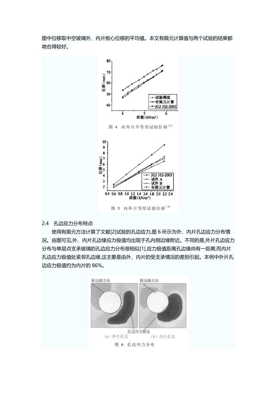 点支承中空玻璃板孔边应力的有限元分析.doc_第3页