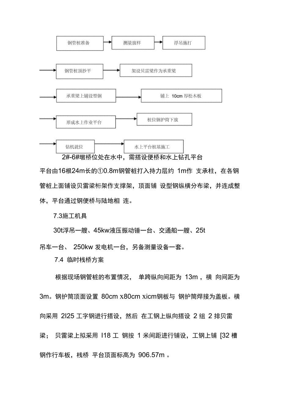 通木水库栈桥和平台施工方案_第5页