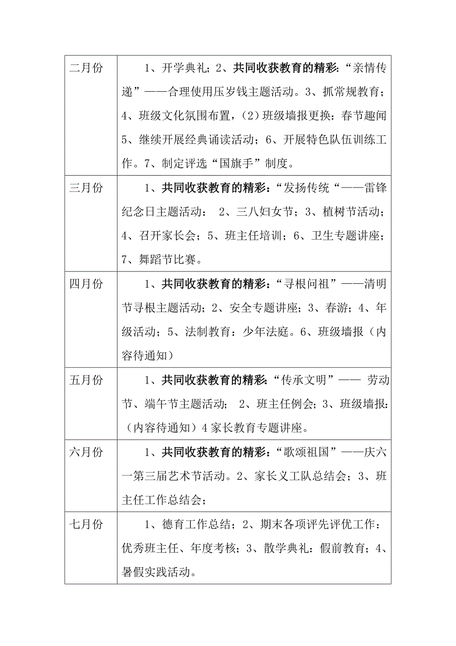 【免费下载】2008年度下学期石牌小学四年级2班工作计划.doc_第3页