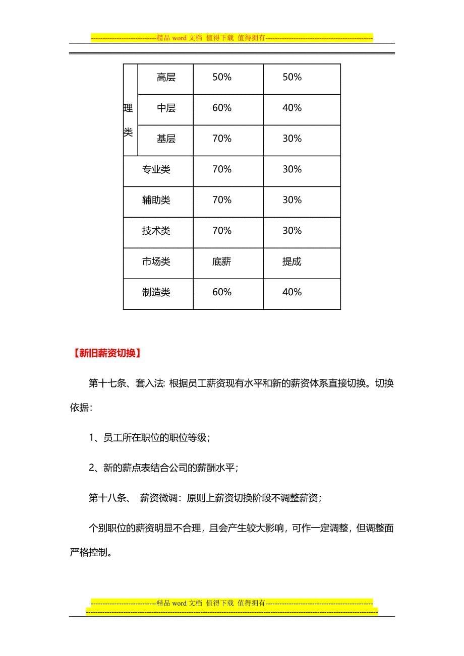 薪筹管理制度16页_第5页