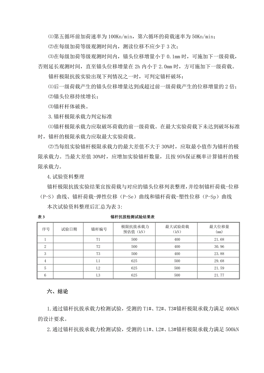 锚杆基本实验检测报告_第4页