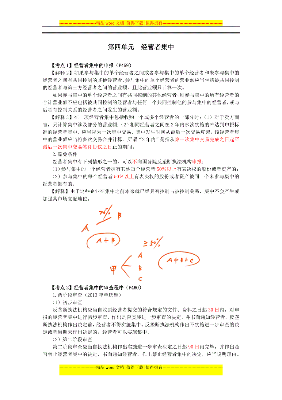 CPA考试经济法考点解读第11章反垄断法律制度04_第1页