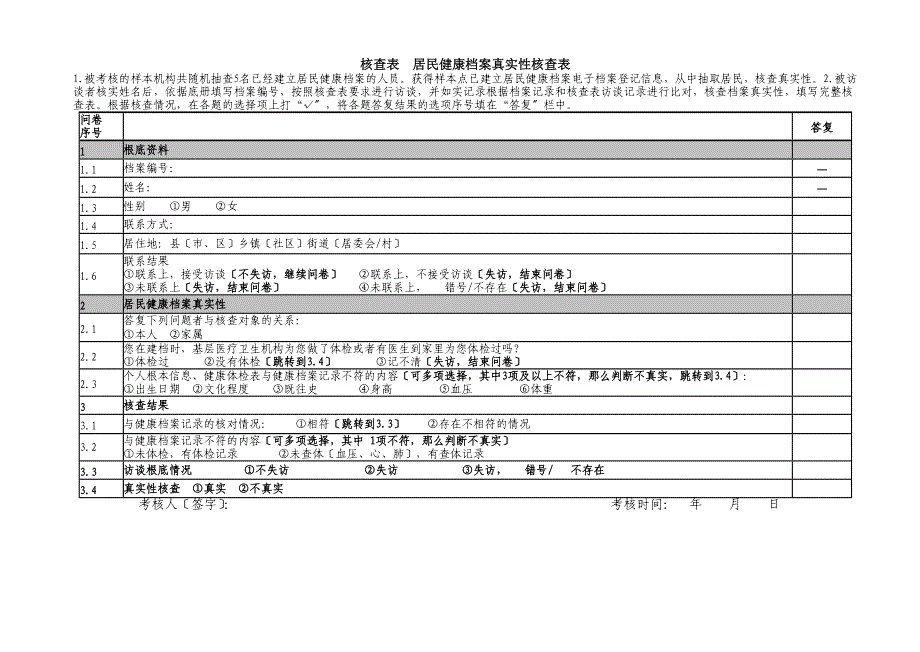 居民健康档案核查表_第1页