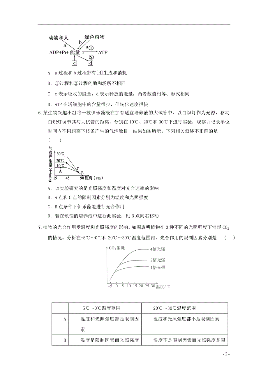 高三生物二轮专题演练分子与细胞专题3_第2页