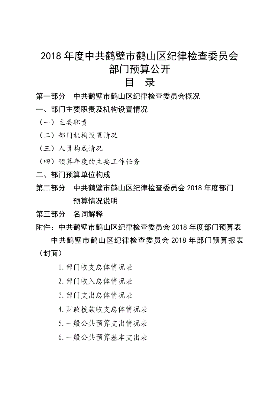 2018年度中共鹤壁市鹤山区纪律检查委员会_第1页