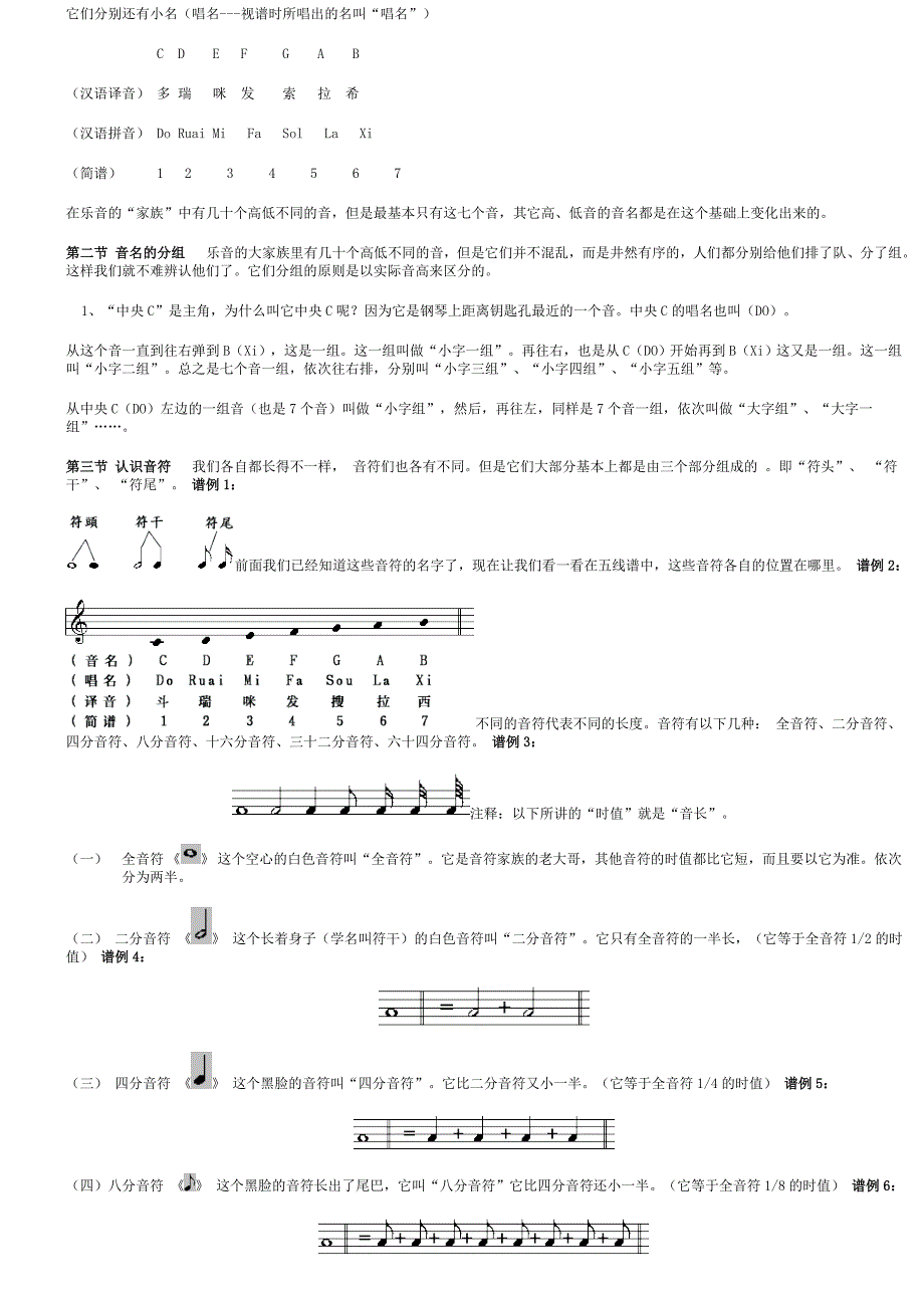 认证考试乐理知识五线谱基础教程_第2页