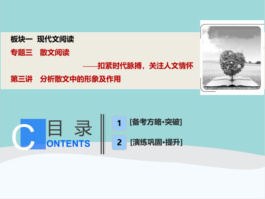 高中语文-散文专题练习——分析散文中的形象及作用课件_第1页