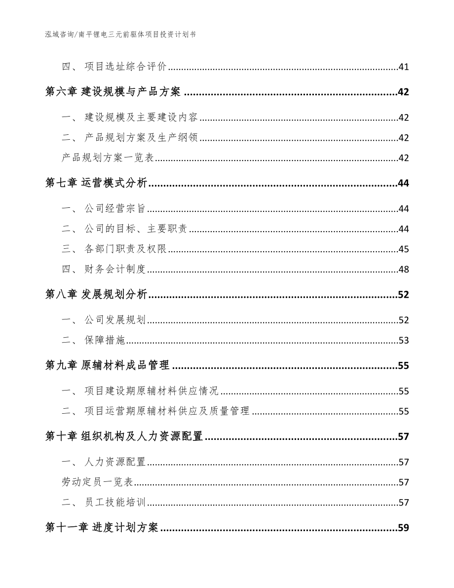 南平锂电三元前驱体项目投资计划书参考模板_第4页