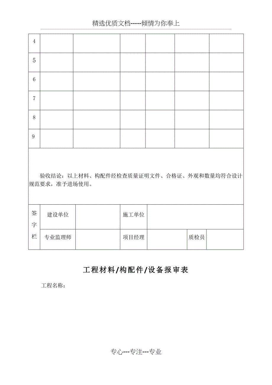 工程材料报审表_第3页