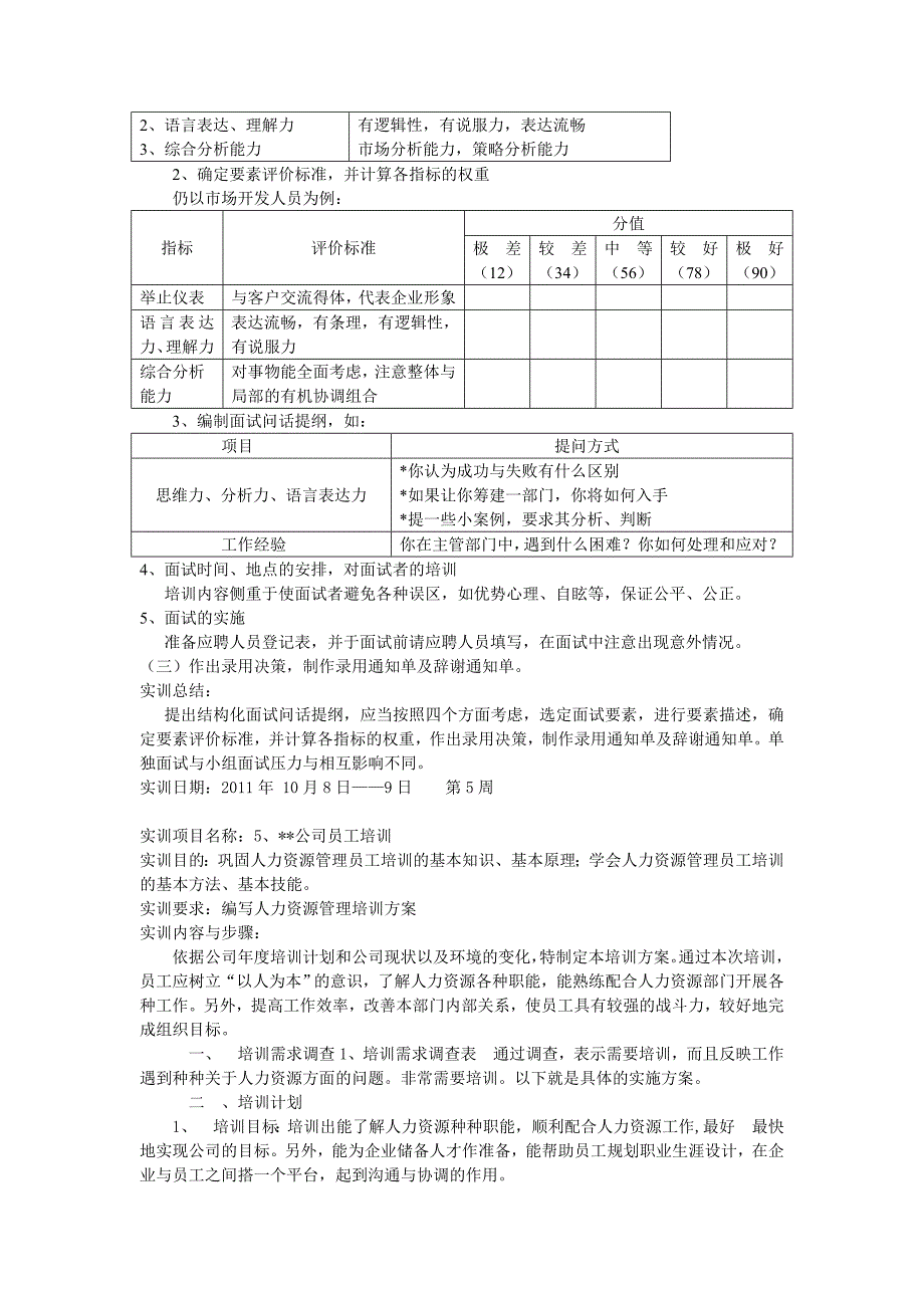 09商管班岗前实训实训报告(1)_第4页