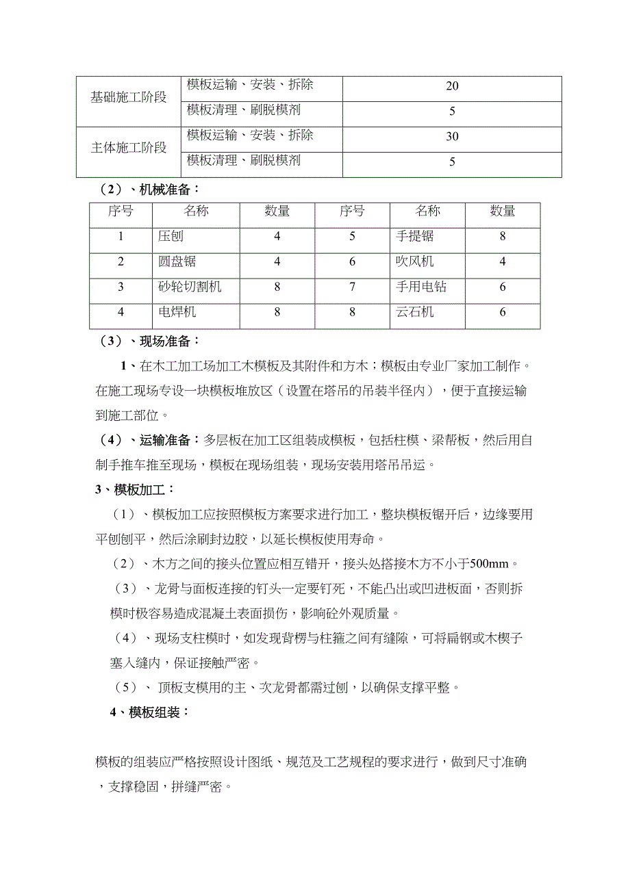 完成模板工程施工的方案22(DOC 24页)_第3页