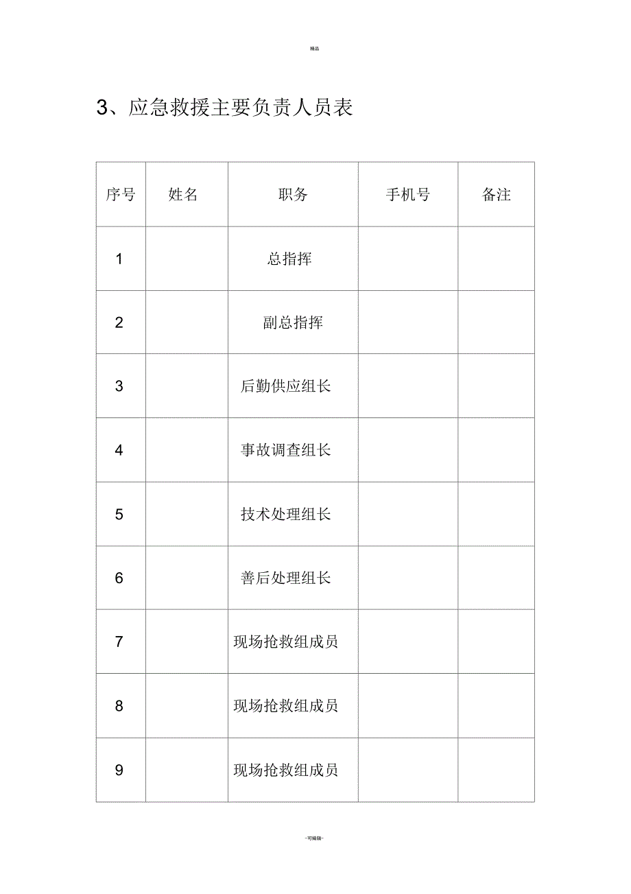 安全生产事故应急救援流程图_第3页