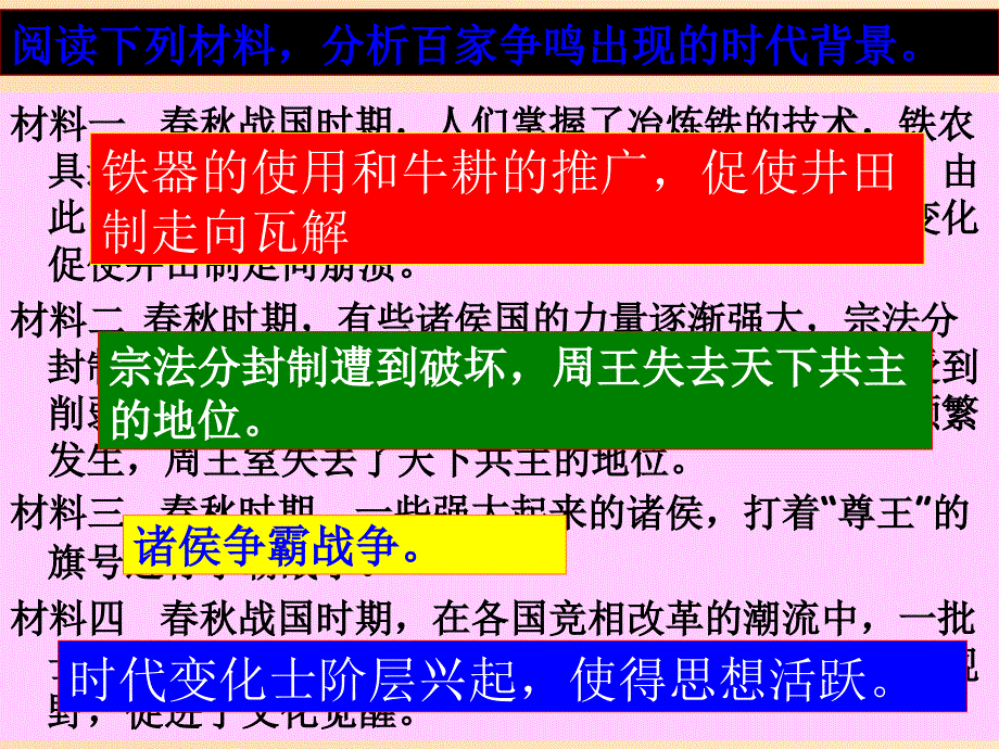 2018年高中历史 第一单元 中国古代思想宝库 第2课 战国时期的百家争鸣课件3 岳麓版必修3.ppt_第4页