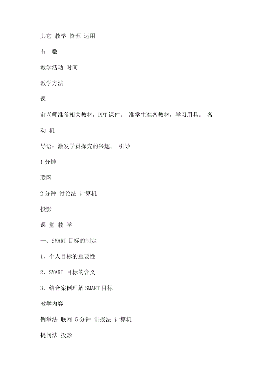 SMART目制定教案_第2页