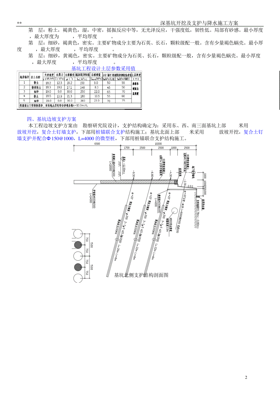 深基坑开挖与支护及降水施工方案2018052925630_第4页