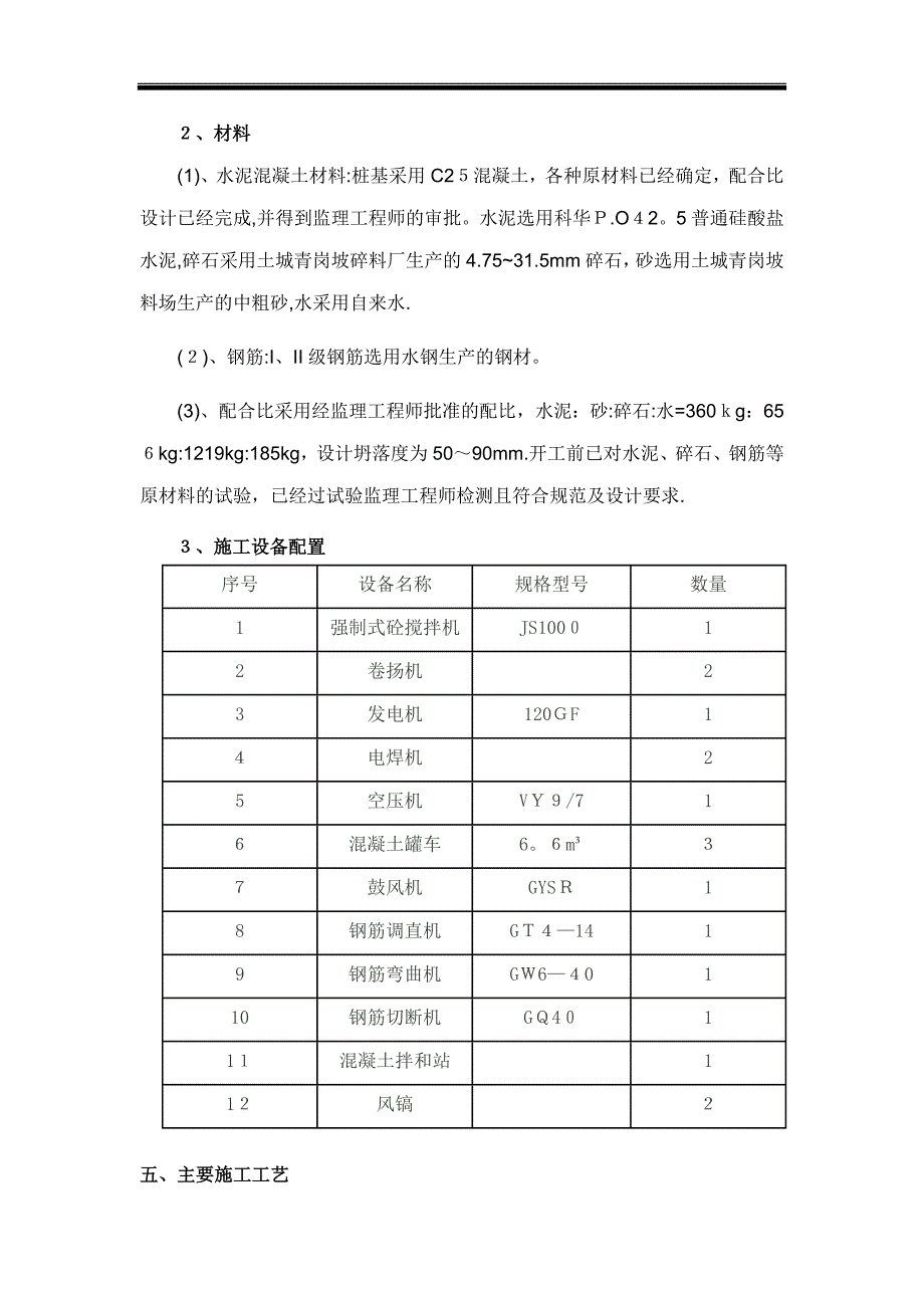 挖孔灌注桩首件工程施工总结.doc_第4页