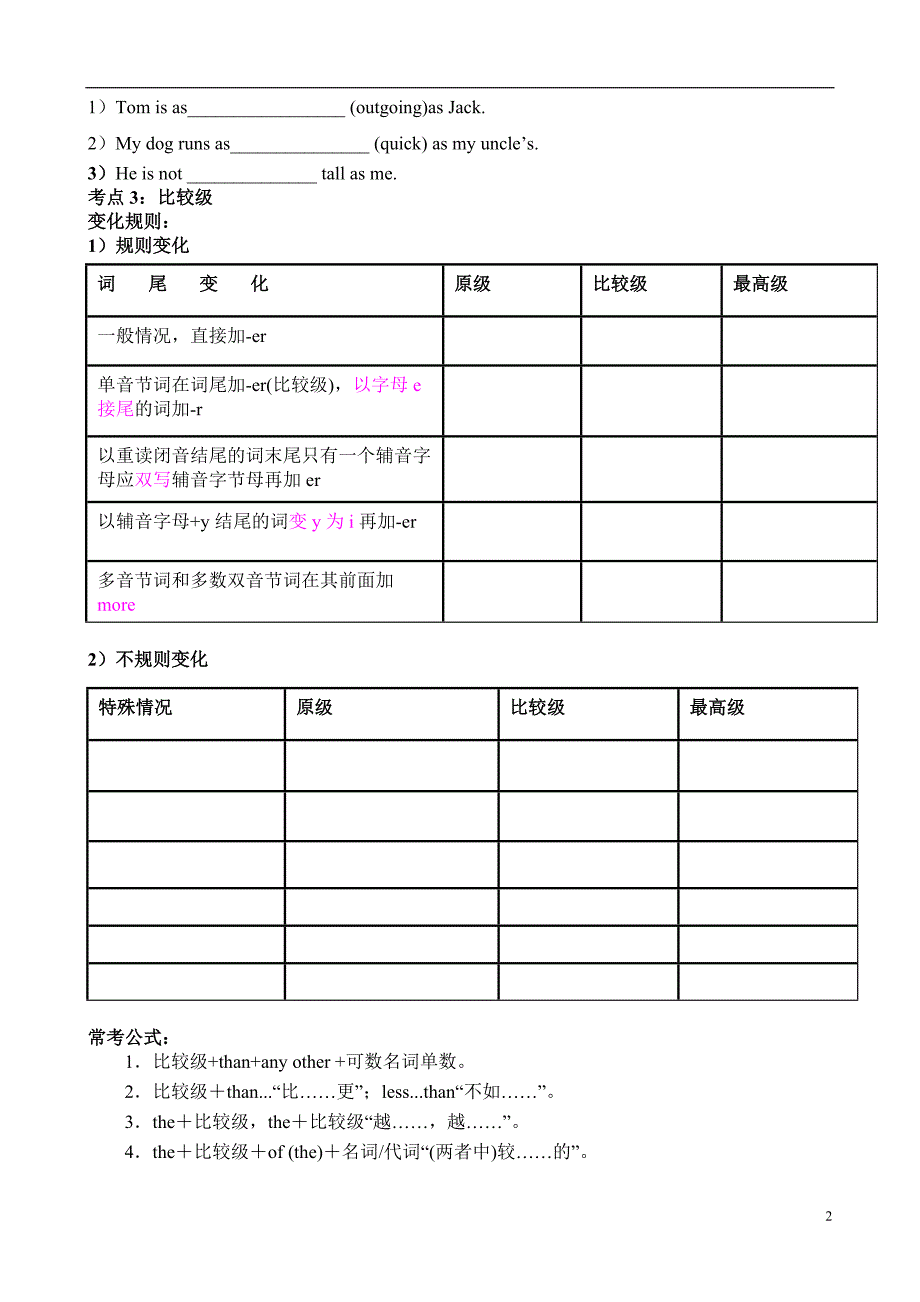 专题4 形容词和副词 学案- 高考英语语复习法体系.doc_第2页