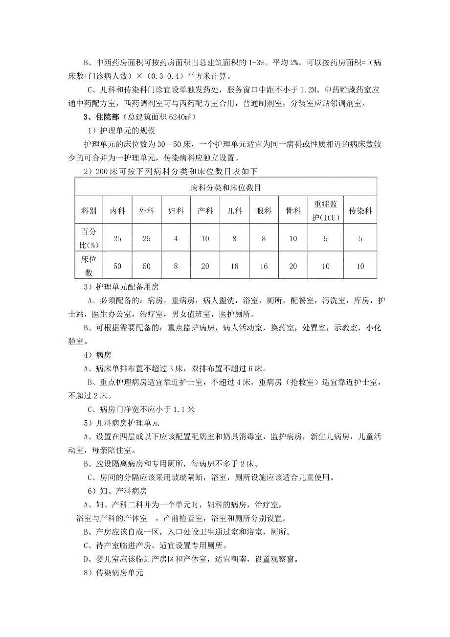 某区综合医院设计任务书.doc_第3页