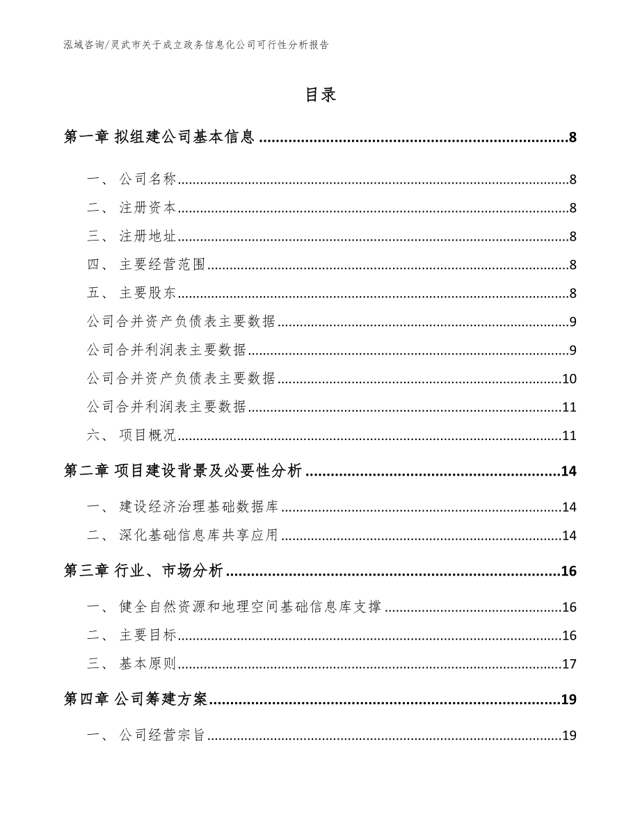 灵武市关于成立政务信息化公司可行性分析报告_模板范文_第2页