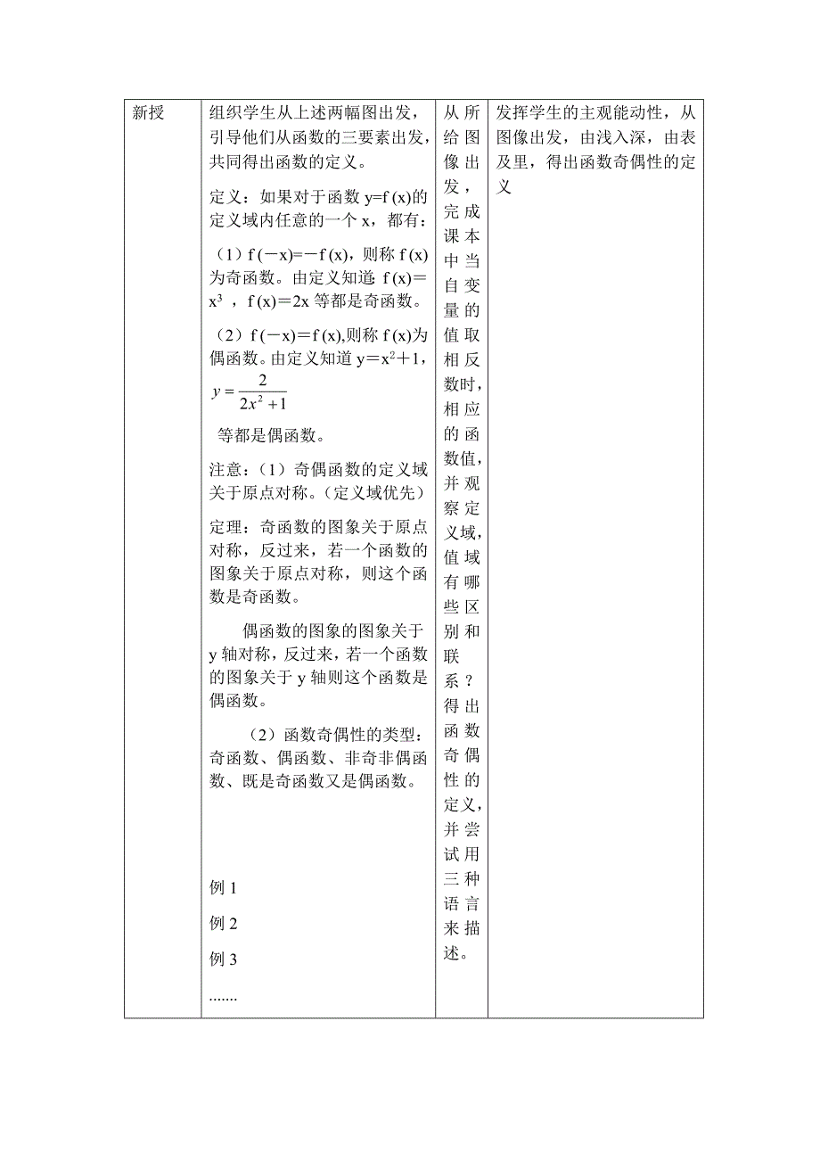 函数的奇偶性教学设计.docx_第3页