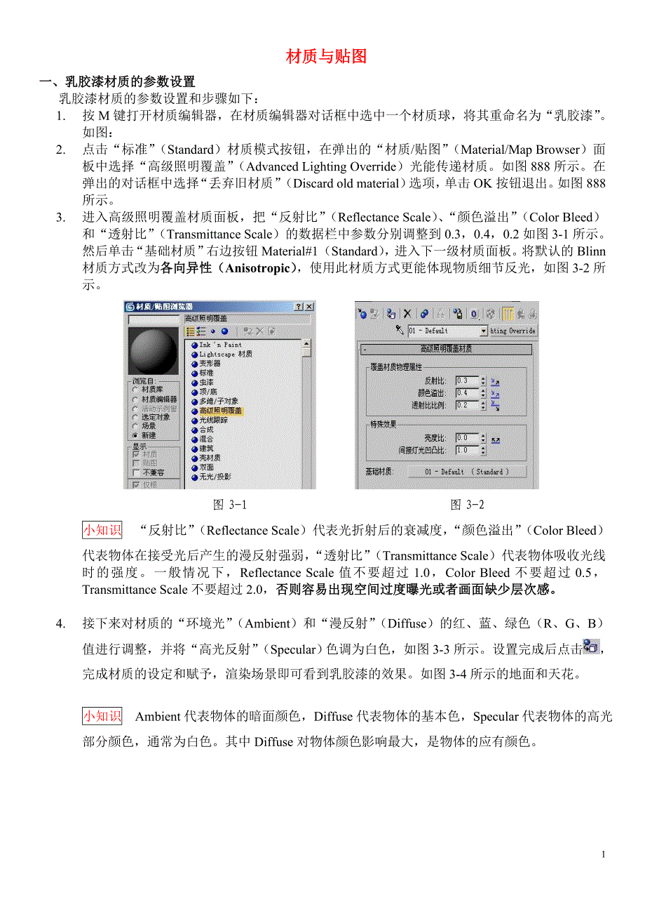 3DMAX贴图与材质学习大全_第1页