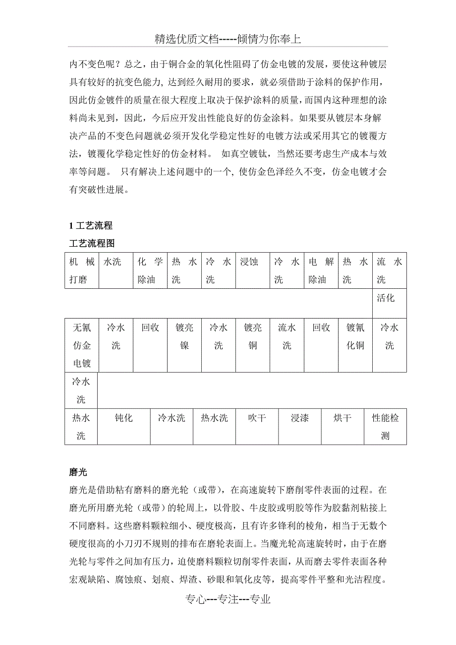 高档锁具电镀仿金工艺设计_第2页