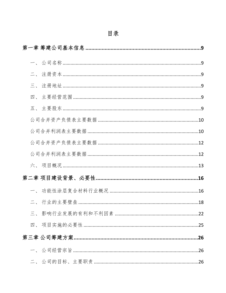 内蒙古关于成立功能性复合材料公司可行性研究报告_第2页