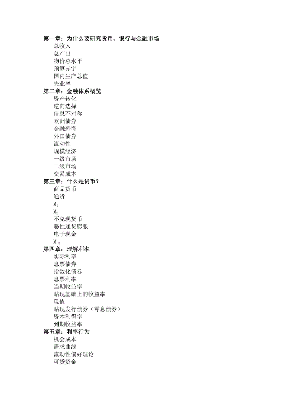 货币金融学米什金版本名词一览表.doc_第1页