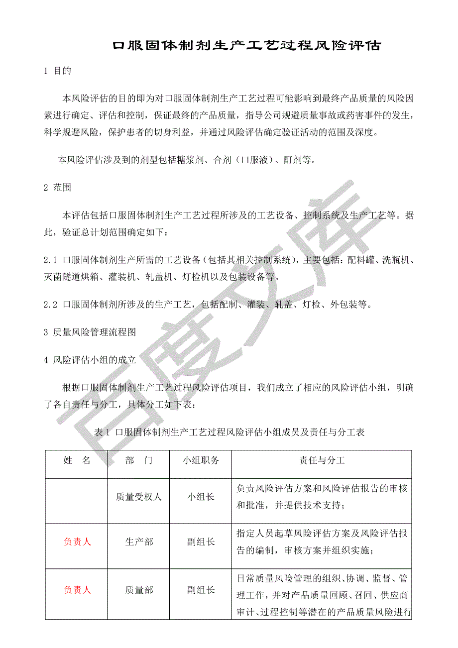 口服固体制剂工艺过程风险评估报告31371_第2页