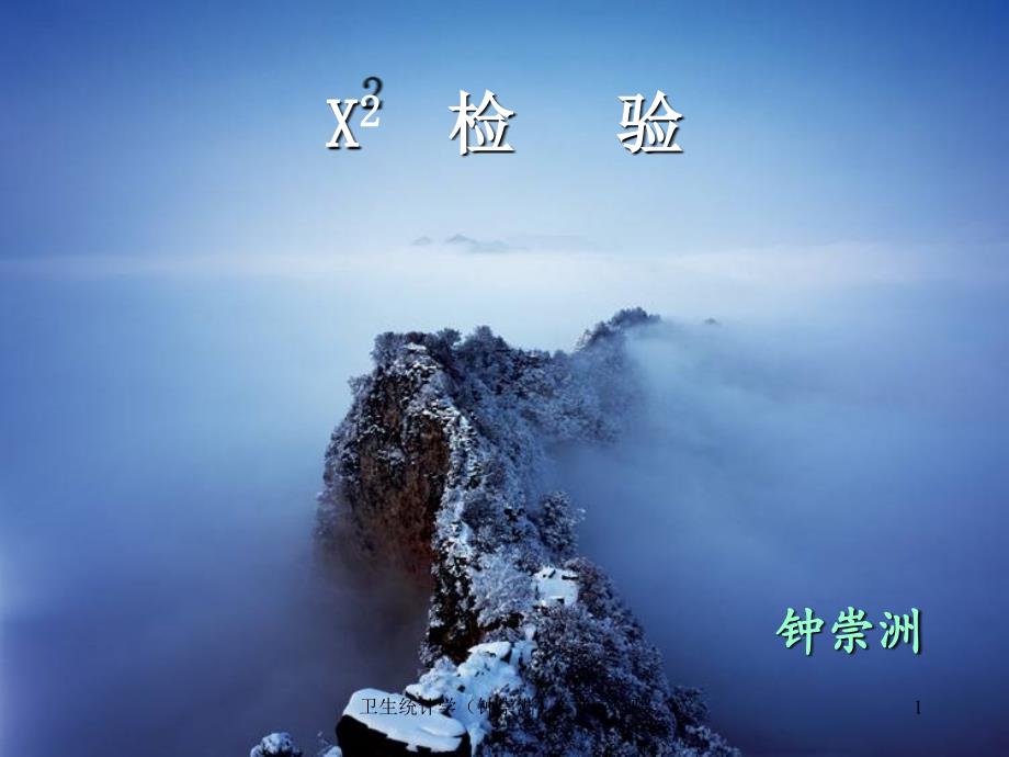 卫生统计学钟崇洲8卡方检验课件_第1页