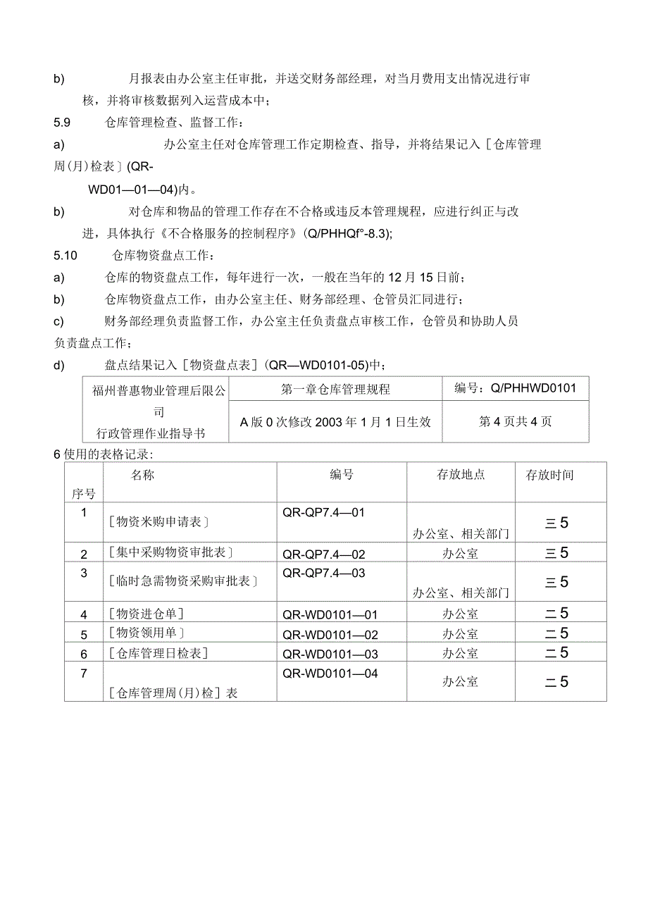 公司仓库管理规程_第4页