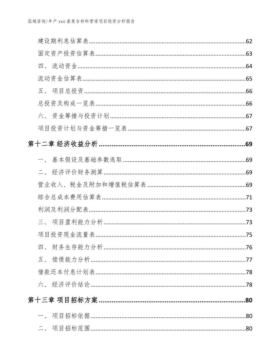 年产xxx套复合材料管道项目投资分析报告_第4页