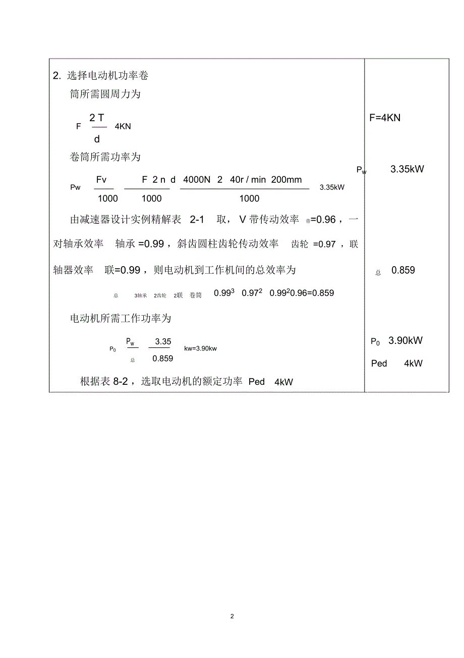 机械设计课程设计-卷扬机传动装置中的二级圆柱齿轮减速_第2页