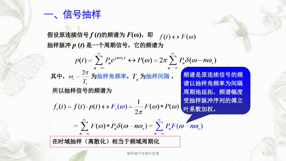 信号抽样与抽样定理课件_第4页