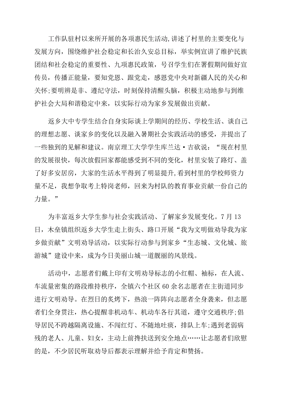 返乡大学生活动总结.docx_第4页