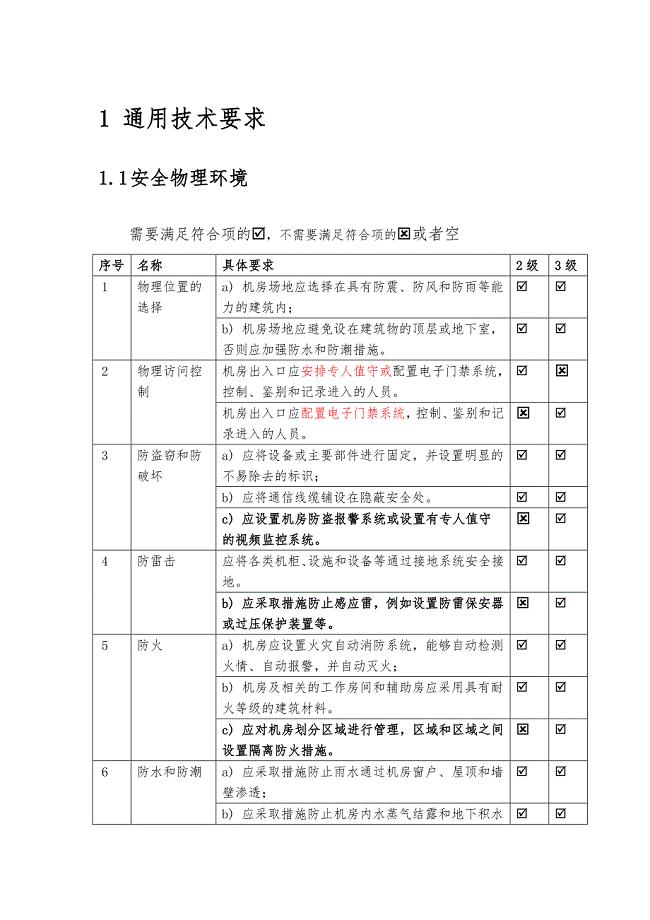 等级保护2.0基本要求-二级三级对比表