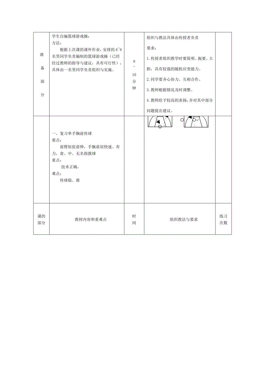 篮球传球教学设计方_第3页