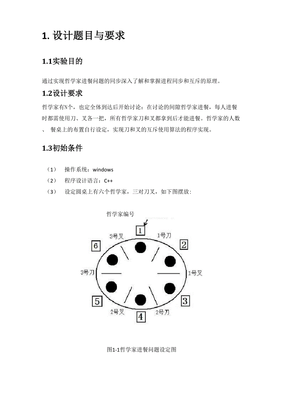 操作系统课程设计——哲学家进餐问题_第2页