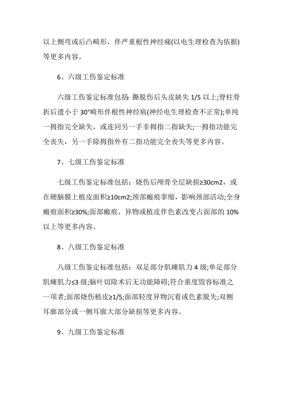 陕西工伤认定标准分为多少个级别？_第3页