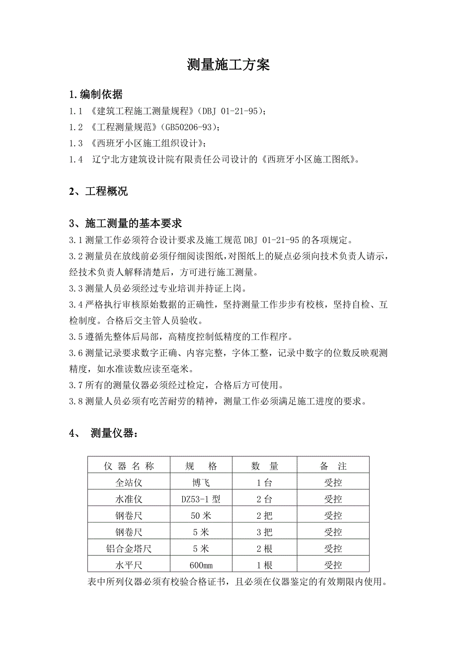 土方-测量方案_第1页