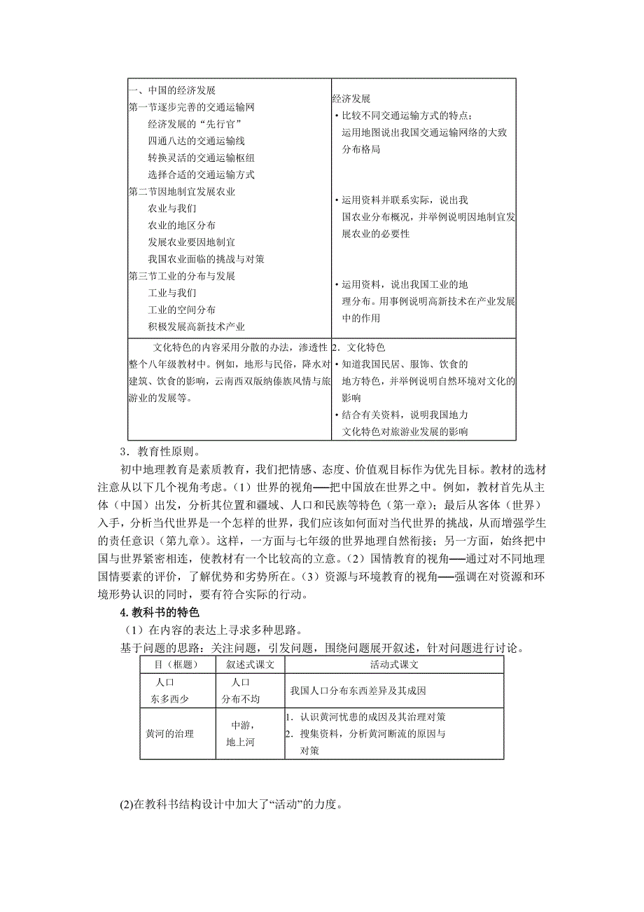 八年级上册教学重点_第4页