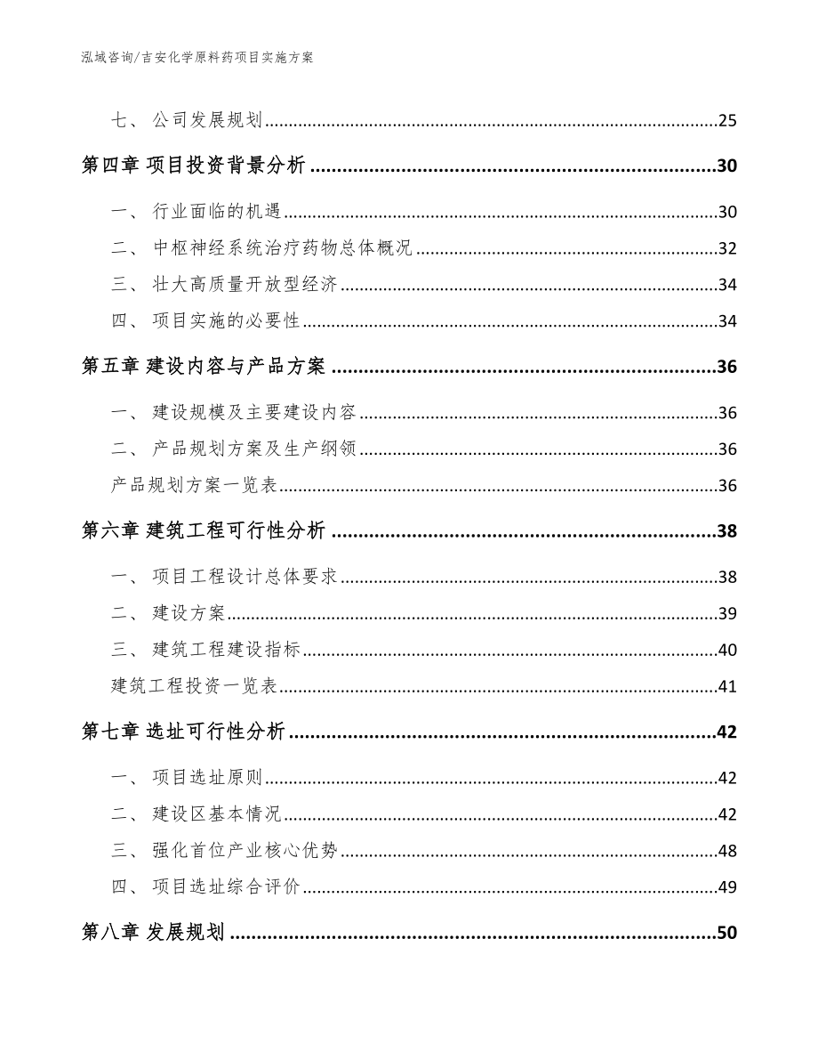 吉安化学原料药项目实施方案（范文模板）_第2页