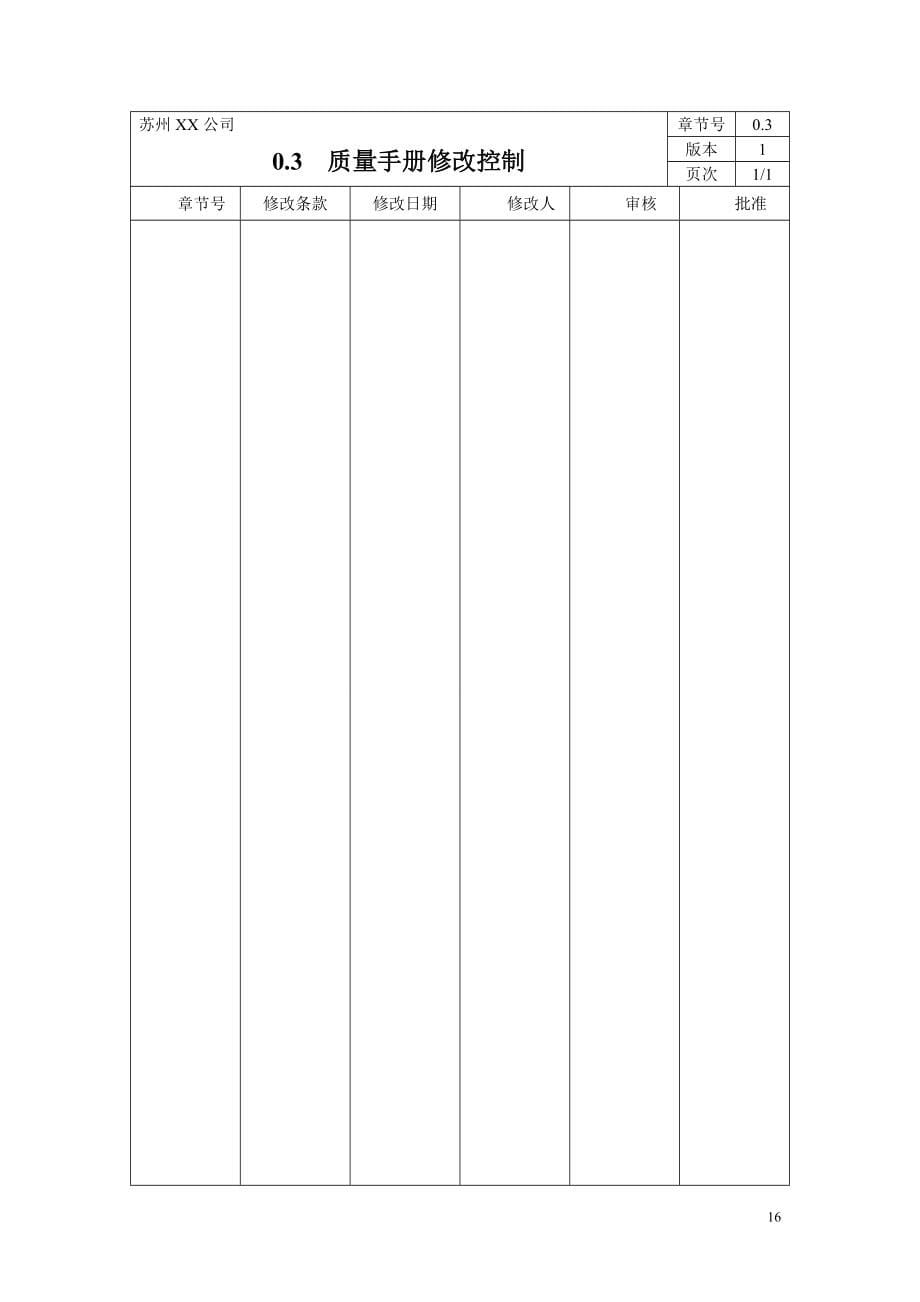 公司质量手册程序文件表单全套_第5页