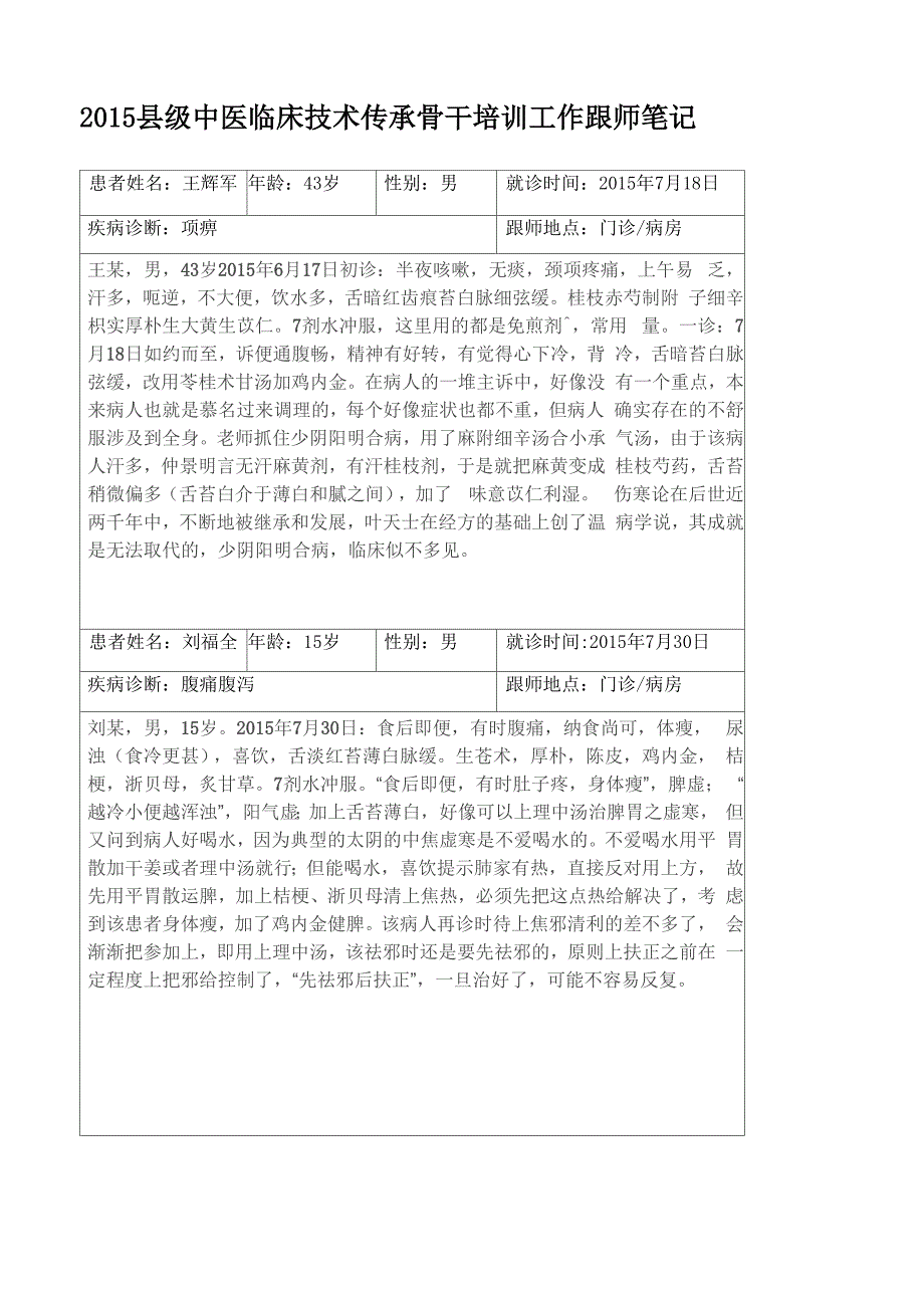 中医师承跟师笔记篇_第1页