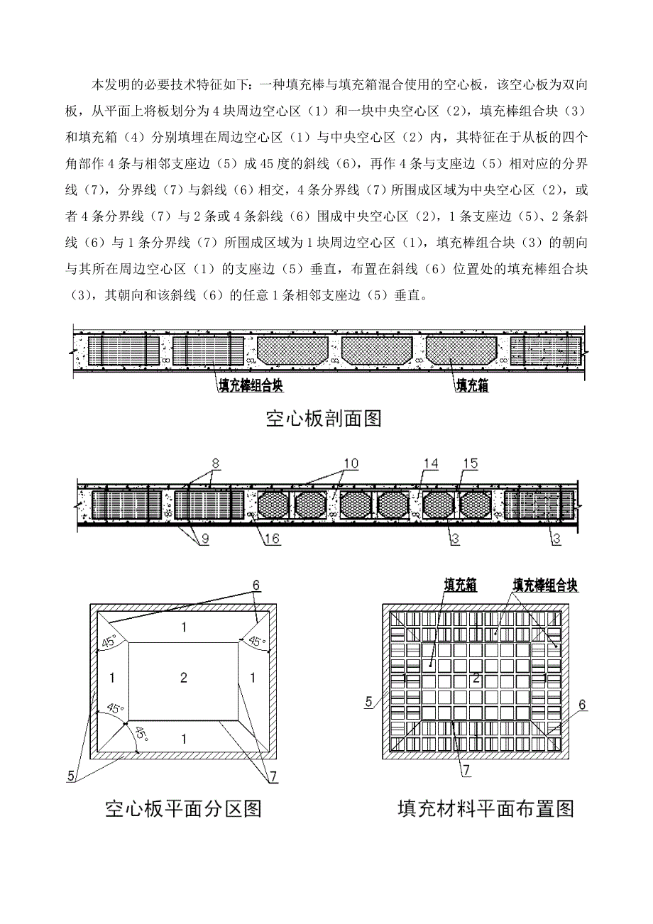 一种填充棒与填充箱混合使用的空心板(ZL201010560553.4)_第2页