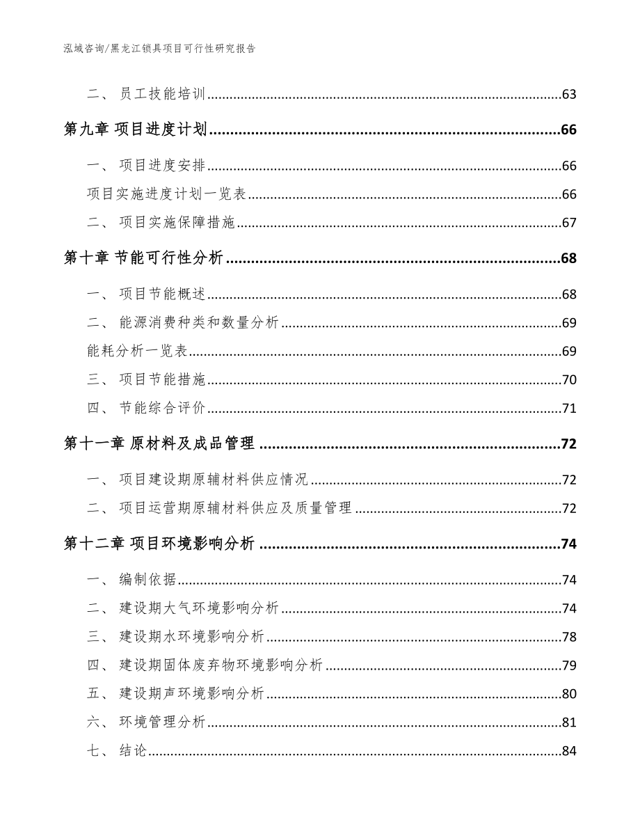 黑龙江锁具项目可行性研究报告模板参考_第3页